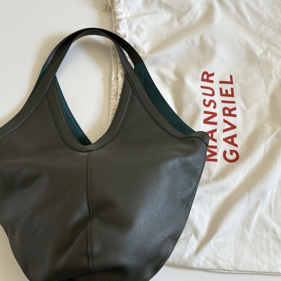 Mansur Gavriel Soft M Hobo, Seaweed - Picture 6 of 9